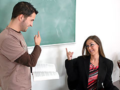 Big Tits Porn, Simone Riley as Sexy Teacher