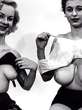 Busty Mature, Retro Style Frauen